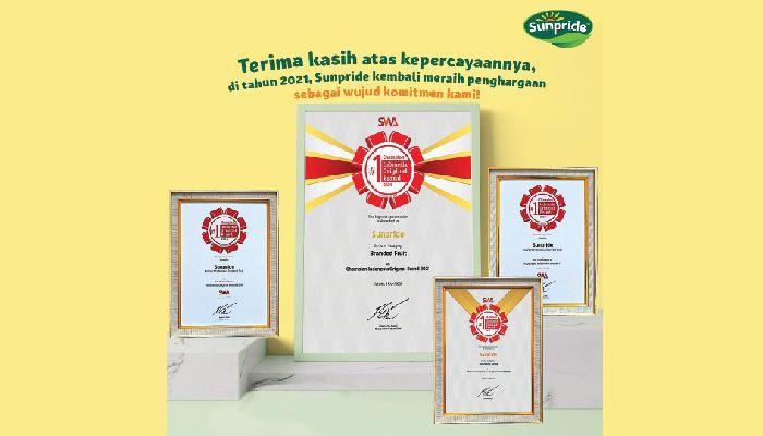 Sunpride Wins “Best Branded Fruit” at Indonesia Original Brand 2021